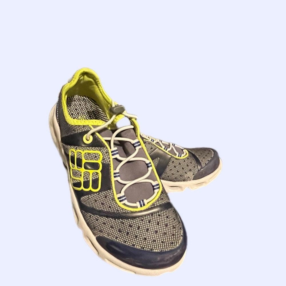 NIB Ladies Columbia Blue and Yellow Waterproof Athletic Shoes